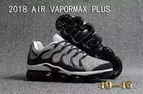 nike air vapormax plus hommes casual chaussures gray black